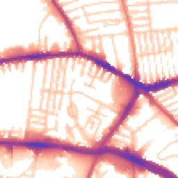 Daytime road noise heatmap for L13 2DY