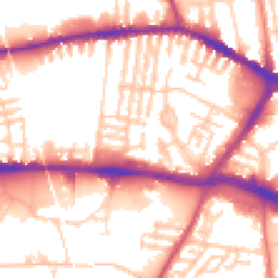 Daytime road noise heatmap for L13 2EL