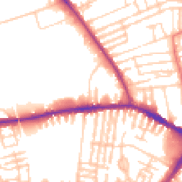 Daytime road noise heatmap for L13 3AE