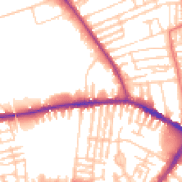 Daytime road noise heatmap for L13 3AL