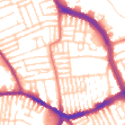 Daytime road noise heatmap for L13 3DU