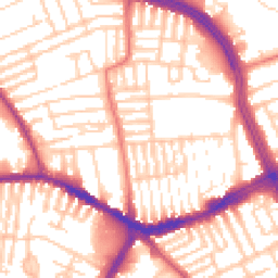 Daytime road noise heatmap for L13 3ED
