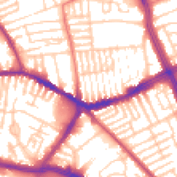Daytime road noise heatmap for L13 3EG