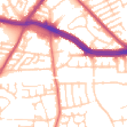 Daytime road noise heatmap for L13 4AP