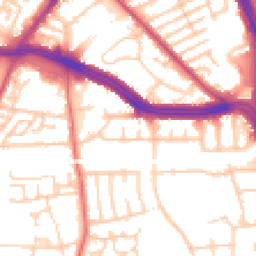Daytime road noise heatmap for L13 4AU