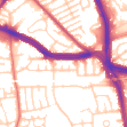 Daytime road noise heatmap for L13 4BB