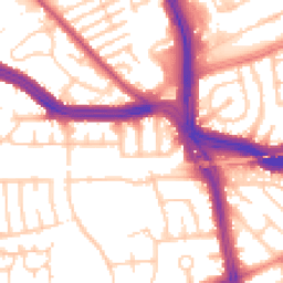 Daytime road noise heatmap for L13 4BG