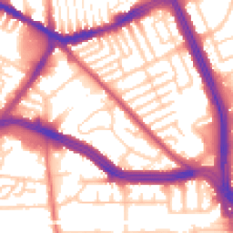 Daytime road noise heatmap for L13 4BJ