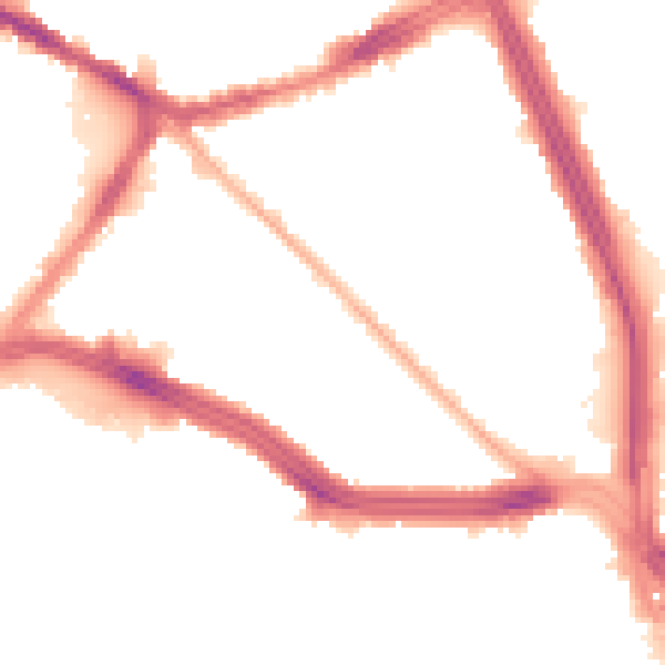Night-time road noise heatmap for L13 4BJ