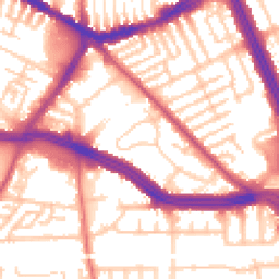 Daytime road noise heatmap for L13 4BN