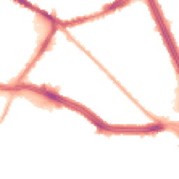 Night-time road noise heatmap for L13 4BN