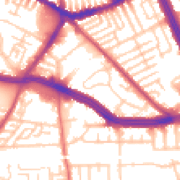 Daytime road noise heatmap for L13 4BW