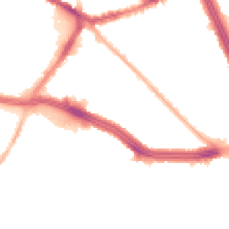 Night-time road noise heatmap for L13 4BW