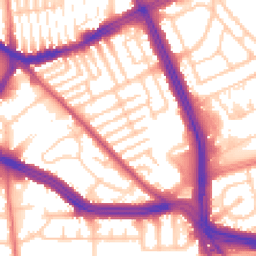 Daytime road noise heatmap for L13 4DQ