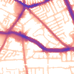 Daytime road noise heatmap for L13 4DX