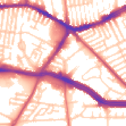 Daytime road noise heatmap for L13 5TF
