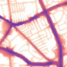Daytime road noise heatmap for L13 5UE