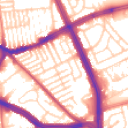Daytime road noise heatmap for L13 5UF