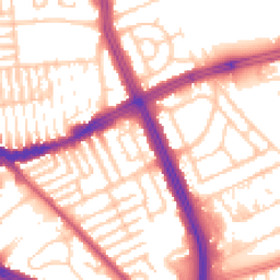Daytime road noise heatmap for L13 5UJ
