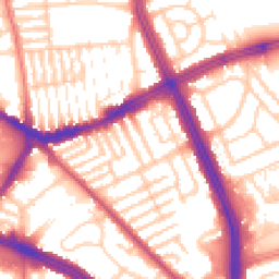 Daytime road noise heatmap for L13 5UW