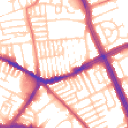Daytime road noise heatmap for L13 5XY
