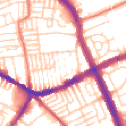 Daytime road noise heatmap for L13 5YE