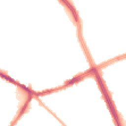 Night-time road noise heatmap for L13 5YE