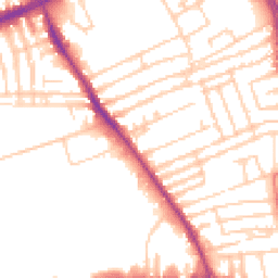 Daytime road noise heatmap for L13 7BF