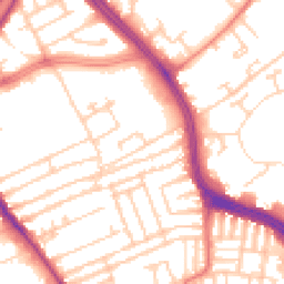 Daytime road noise heatmap for L13 7DA