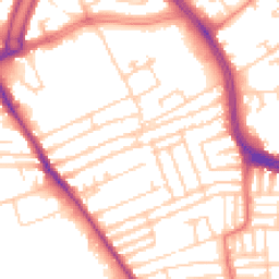 Daytime road noise heatmap for L13 7DD