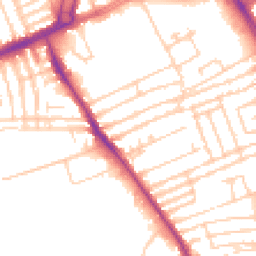 Daytime road noise heatmap for L13 7DE