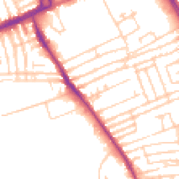 Daytime road noise heatmap for L13 7DR