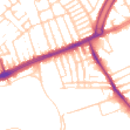 Daytime road noise heatmap for L13 7EN