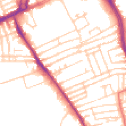 Daytime road noise heatmap for L13 7FB
