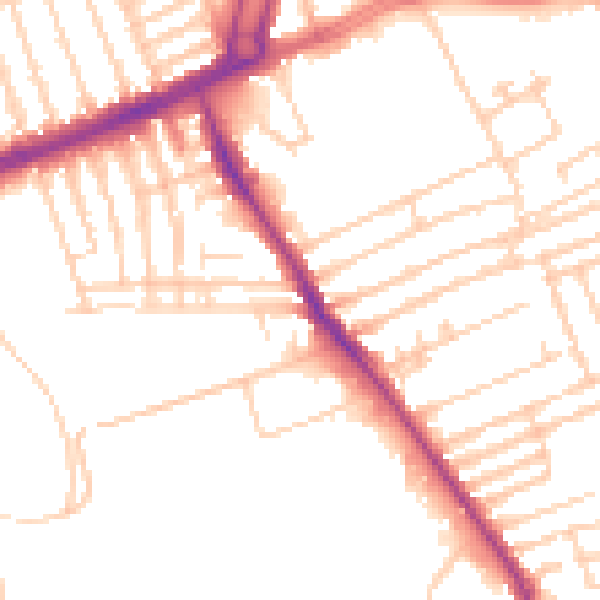 Daytime road noise heatmap for L13 7GB