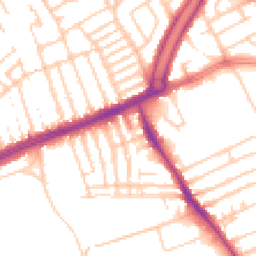 Daytime road noise heatmap for L13 7HA
