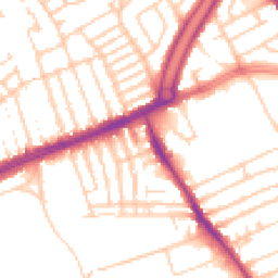 Daytime road noise heatmap for L13 7HF