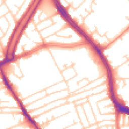 Daytime road noise heatmap for L13 7HZ
