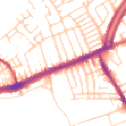 Daytime road noise heatmap for L13 8AA