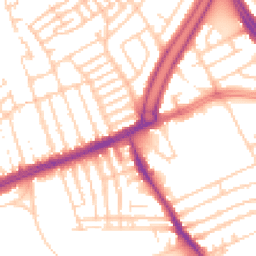 Daytime road noise heatmap for L13 8AG