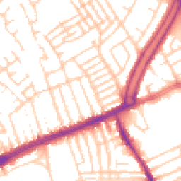 Daytime road noise heatmap for L13 8AL