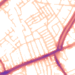 Daytime road noise heatmap for L13 8AP