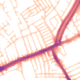 Daytime road noise heatmap for L13 8AT