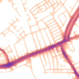 Daytime road noise heatmap for L13 8AZ
