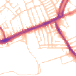Daytime road noise heatmap for L13 8BG