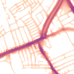 Daytime road noise heatmap for L13 8BJ