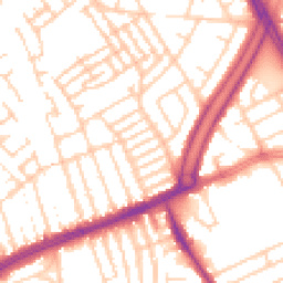 Daytime road noise heatmap for L13 8BP