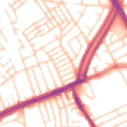 Daytime road noise heatmap for L13 8BW