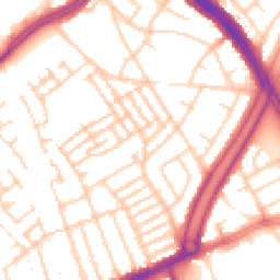 Daytime road noise heatmap for L13 8DA