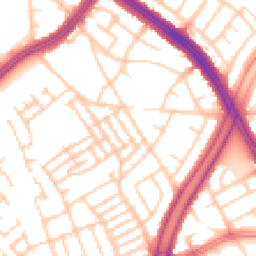Daytime road noise heatmap for L13 8DF